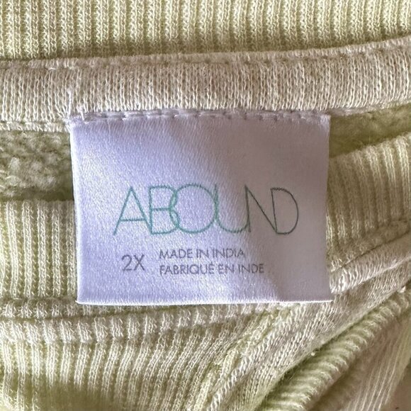 NWT Abound by Nordstrom Green Crewneck Long Sleeve Light Pullover Sweater - 2X - Picture 3 of 6